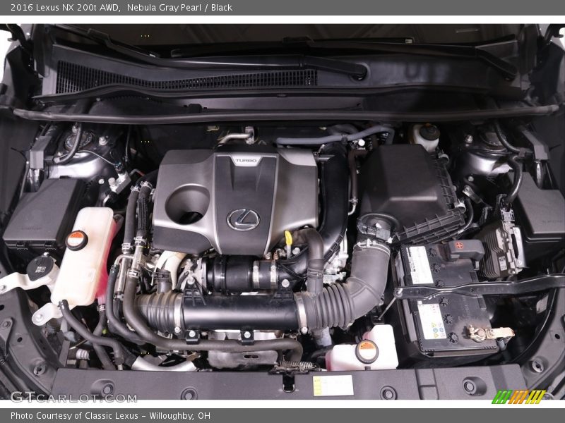 Nebula Gray Pearl / Black 2016 Lexus NX 200t AWD