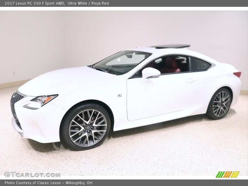 Ultra White / Rioja Red 2017 Lexus RC 300 F Sport AWD