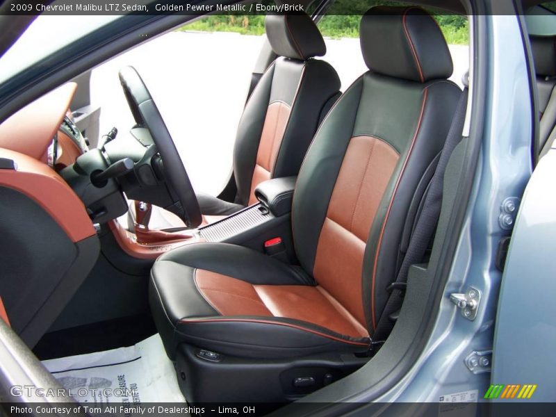 Golden Pewter Metallic / Ebony/Brick 2009 Chevrolet Malibu LTZ Sedan