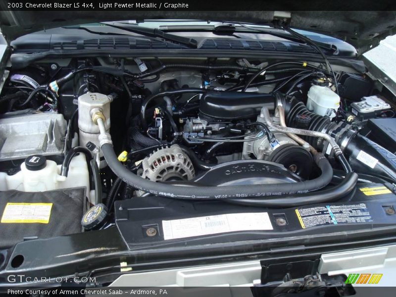Light Pewter Metallic / Graphite 2003 Chevrolet Blazer LS 4x4