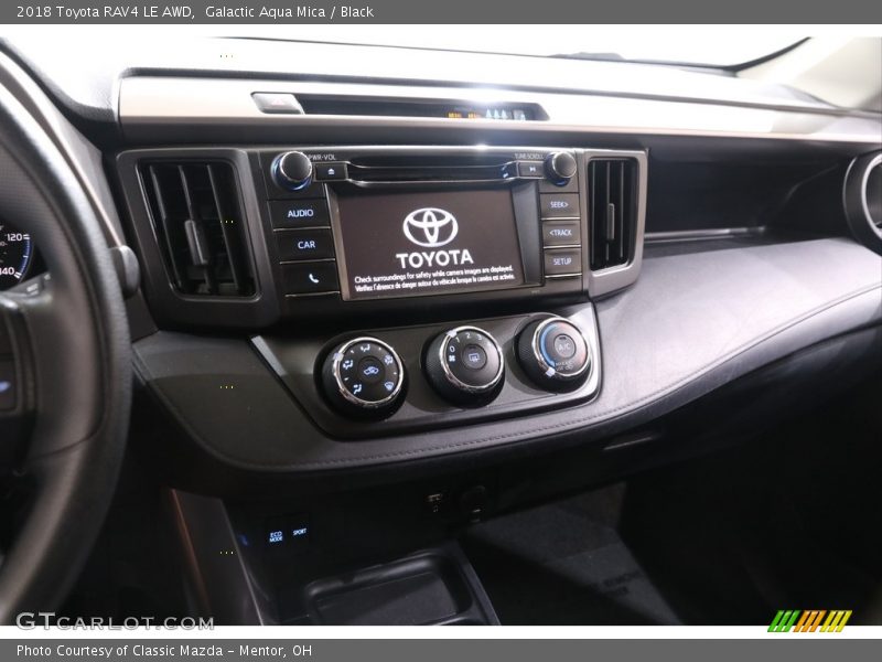 Galactic Aqua Mica / Black 2018 Toyota RAV4 LE AWD