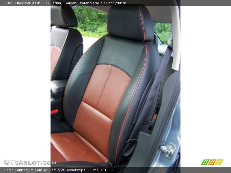 Golden Pewter Metallic / Ebony/Brick 2009 Chevrolet Malibu LTZ Sedan
