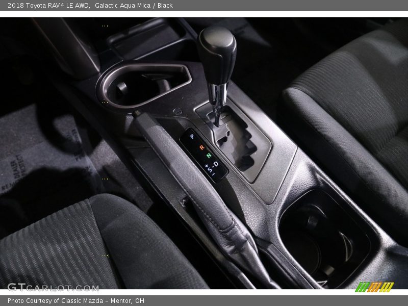 Galactic Aqua Mica / Black 2018 Toyota RAV4 LE AWD