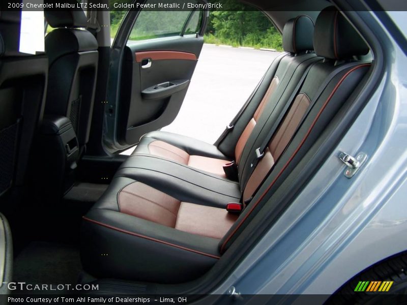Golden Pewter Metallic / Ebony/Brick 2009 Chevrolet Malibu LTZ Sedan
