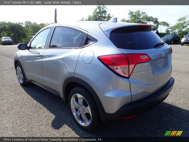 Lunar Silver Metallic / Black 2017 Honda HR-V EX AWD