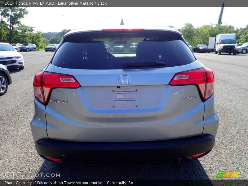 Lunar Silver Metallic / Black 2017 Honda HR-V EX AWD