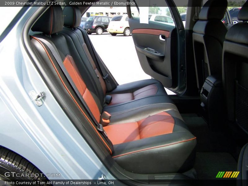 Golden Pewter Metallic / Ebony/Brick 2009 Chevrolet Malibu LTZ Sedan