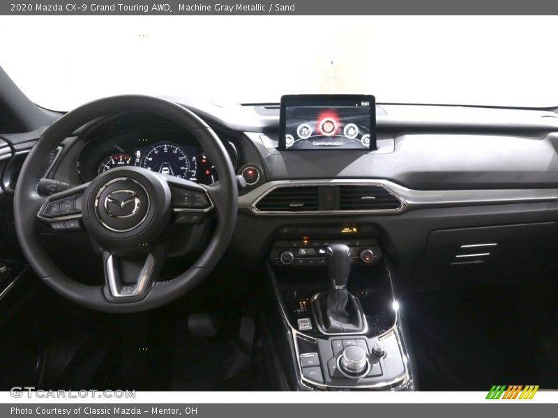 Machine Gray Metallic / Sand 2020 Mazda CX-9 Grand Touring AWD