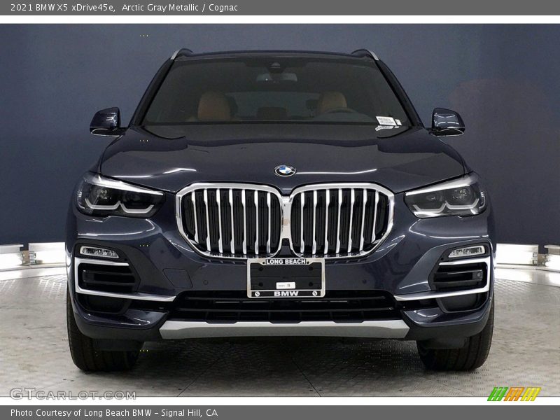 Arctic Gray Metallic / Cognac 2021 BMW X5 xDrive45e