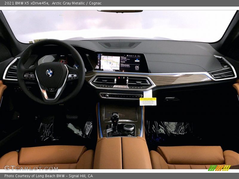 Arctic Gray Metallic / Cognac 2021 BMW X5 xDrive45e