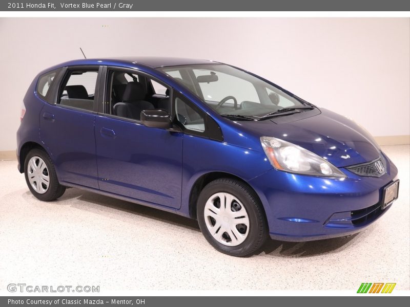 Vortex Blue Pearl / Gray 2011 Honda Fit