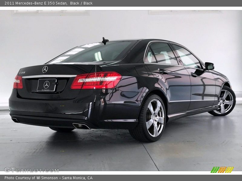 Black / Black 2011 Mercedes-Benz E 350 Sedan