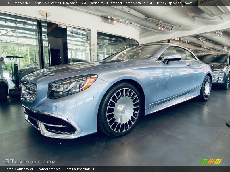 Diamond Silver Metallic / Silk Beige/Espresso Brown 2017 Mercedes-Benz S Mercedes-Maybach S650 Cabriolet