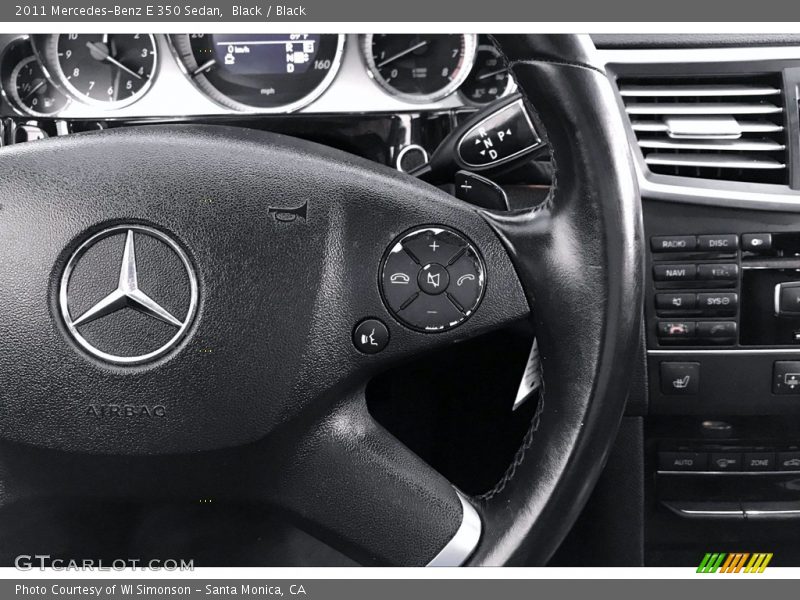 Black / Black 2011 Mercedes-Benz E 350 Sedan