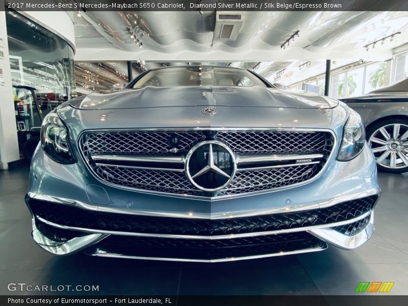 Diamond Silver Metallic / Silk Beige/Espresso Brown 2017 Mercedes-Benz S Mercedes-Maybach S650 Cabriolet