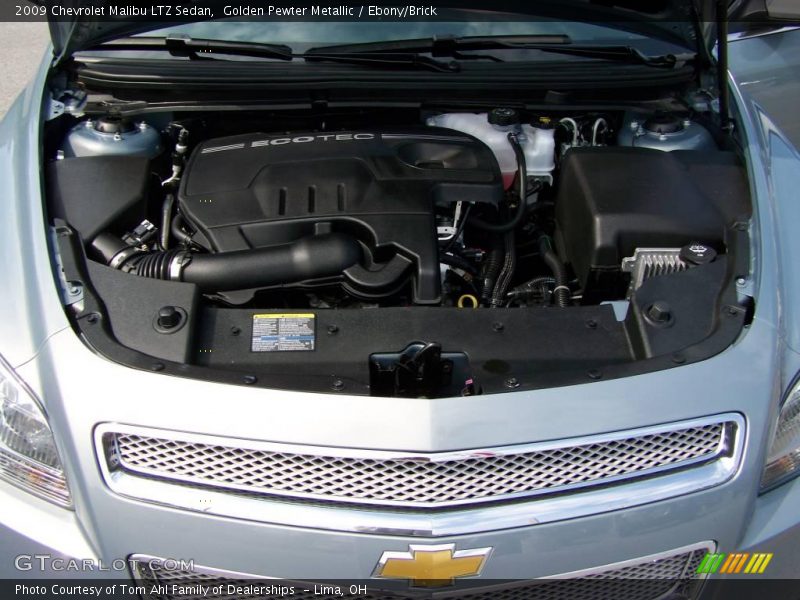 Golden Pewter Metallic / Ebony/Brick 2009 Chevrolet Malibu LTZ Sedan