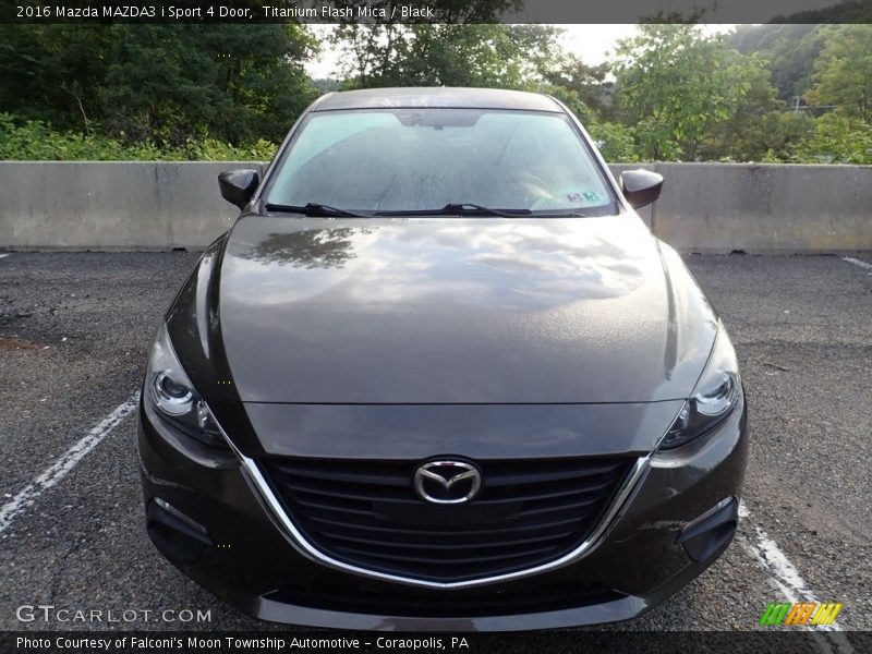 Titanium Flash Mica / Black 2016 Mazda MAZDA3 i Sport 4 Door