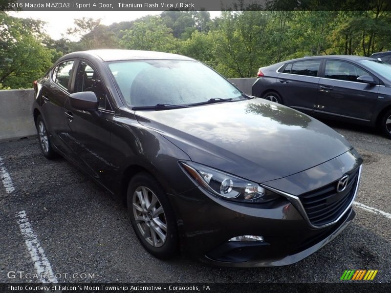 Titanium Flash Mica / Black 2016 Mazda MAZDA3 i Sport 4 Door