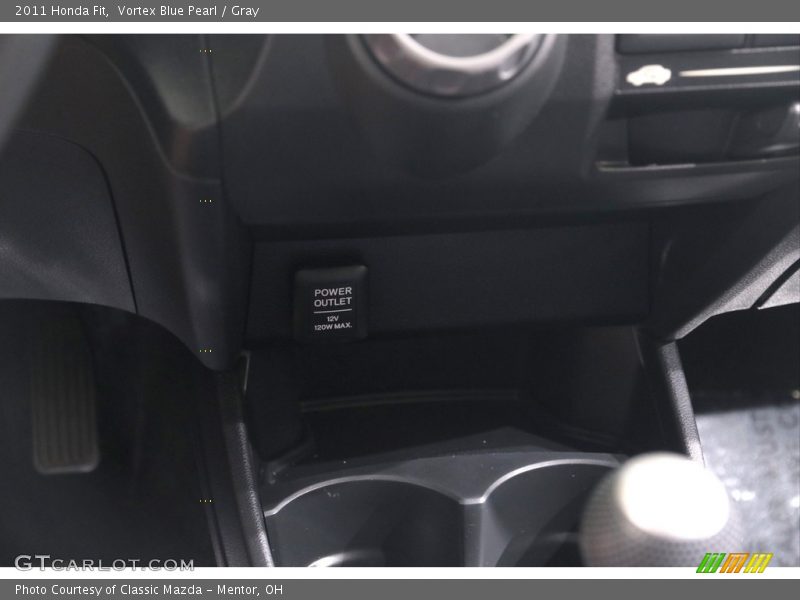 Vortex Blue Pearl / Gray 2011 Honda Fit