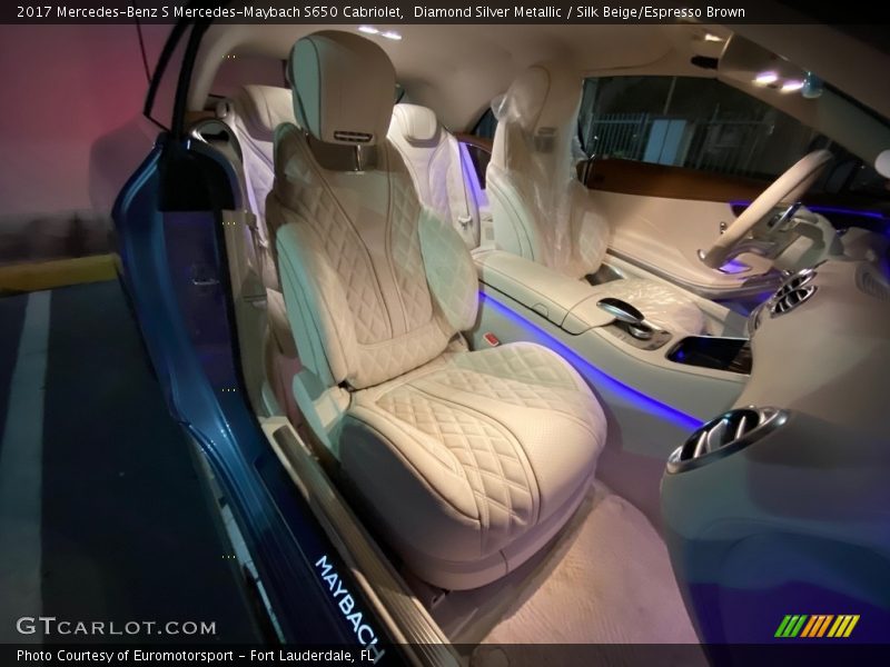 Diamond Silver Metallic / Silk Beige/Espresso Brown 2017 Mercedes-Benz S Mercedes-Maybach S650 Cabriolet