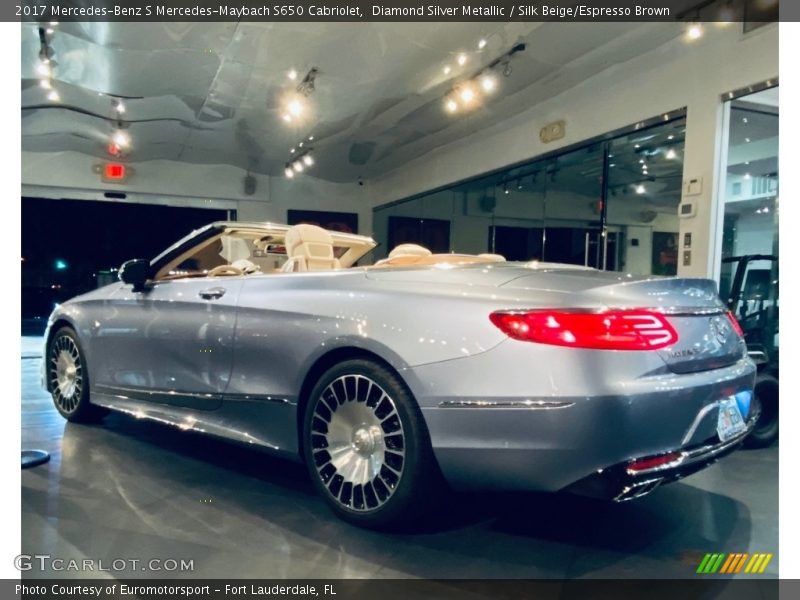 Diamond Silver Metallic / Silk Beige/Espresso Brown 2017 Mercedes-Benz S Mercedes-Maybach S650 Cabriolet