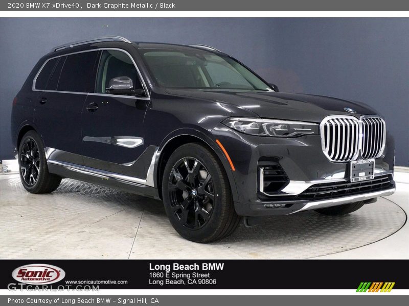 Dark Graphite Metallic / Black 2020 BMW X7 xDrive40i