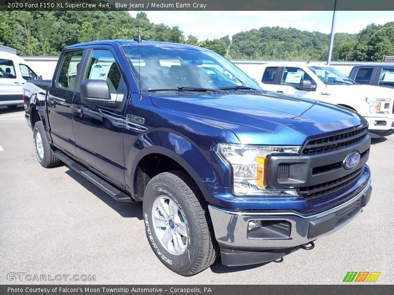 Blue Jeans / Medium Earth Gray 2020 Ford F150 XL SuperCrew 4x4