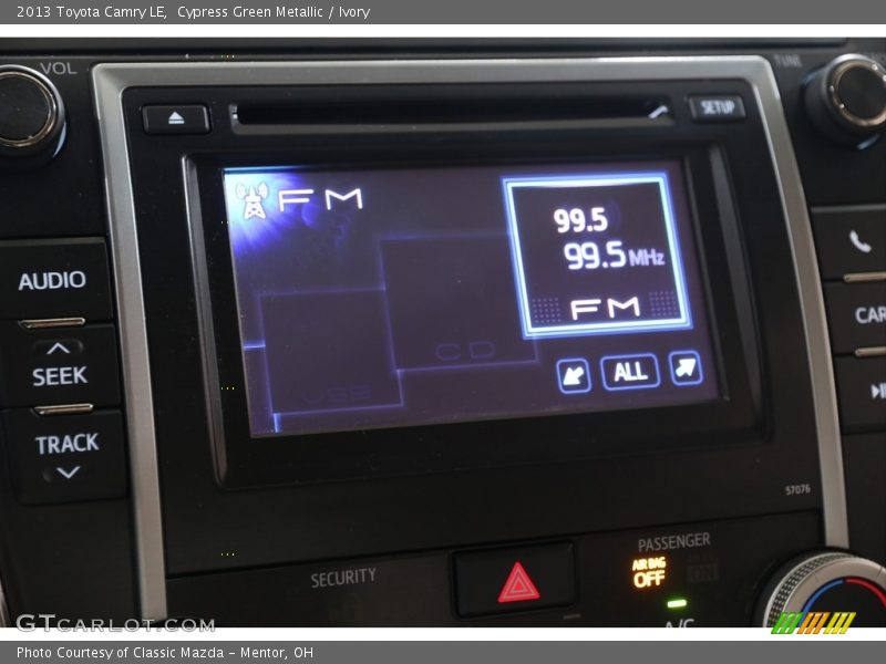 Cypress Green Metallic / Ivory 2013 Toyota Camry LE