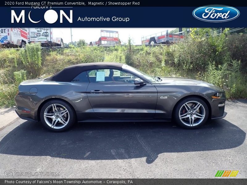 Magnetic / Showstopper Red 2020 Ford Mustang GT Premium Convertible