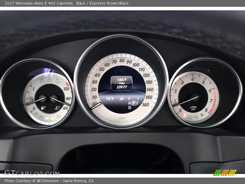  2017 E 400 Cabriolet 400 Cabriolet Gauges