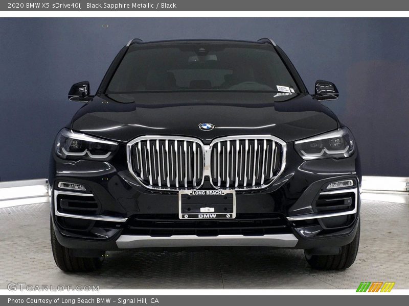 Black Sapphire Metallic / Black 2020 BMW X5 sDrive40i