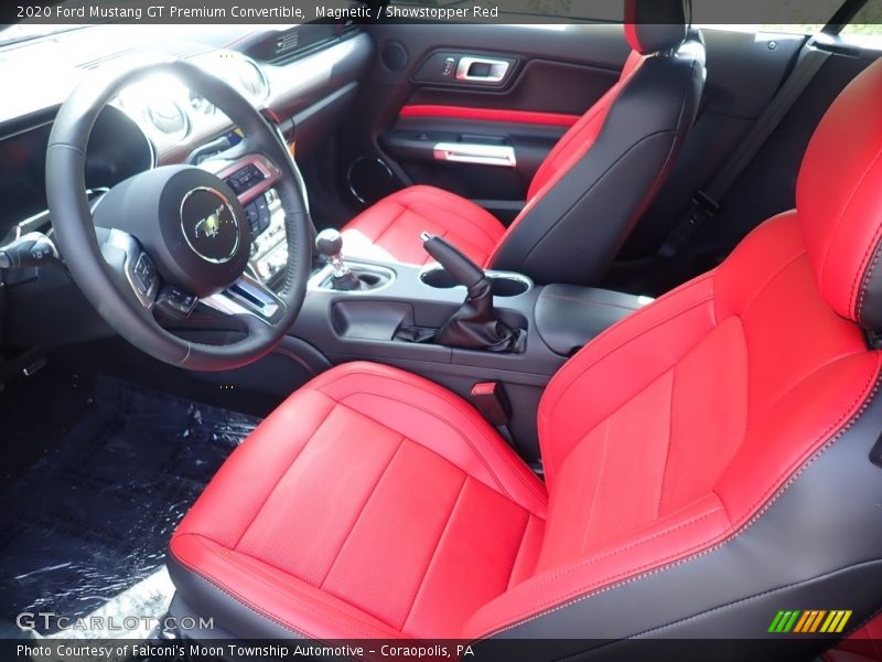 Front Seat of 2020 Mustang GT Premium Convertible