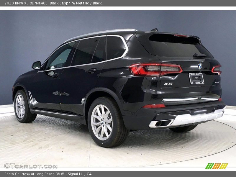 Black Sapphire Metallic / Black 2020 BMW X5 sDrive40i