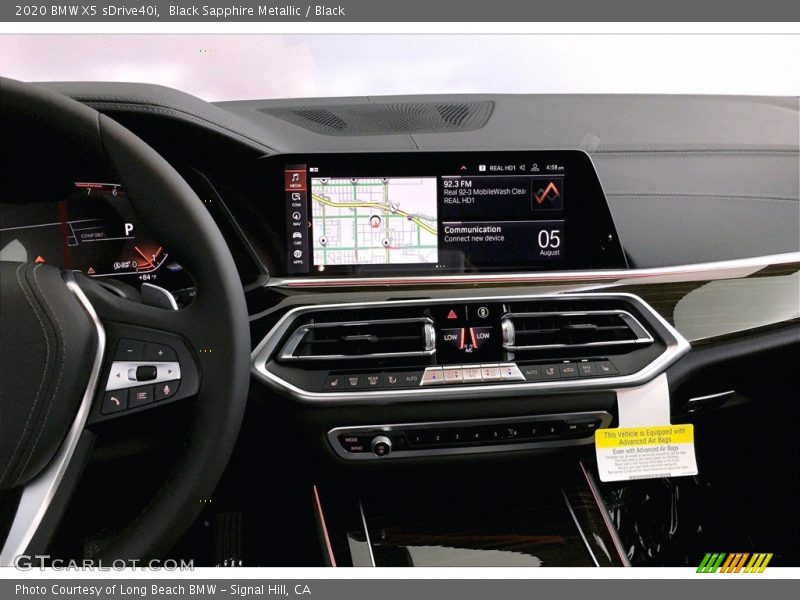 Black Sapphire Metallic / Black 2020 BMW X5 sDrive40i