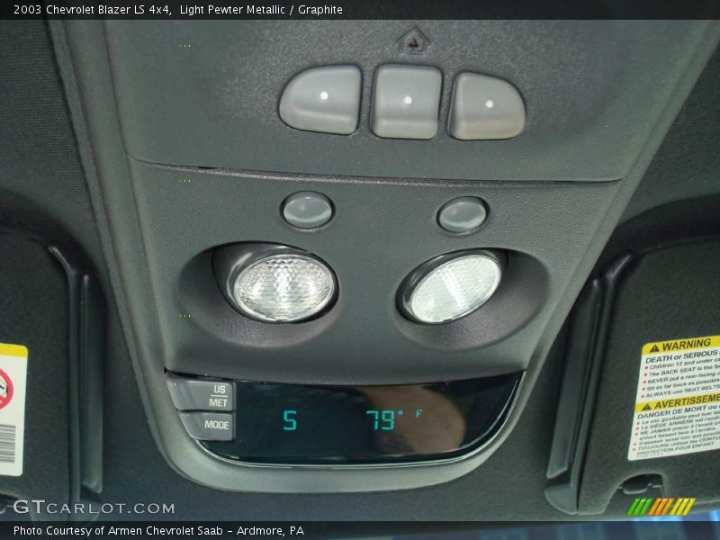 Light Pewter Metallic / Graphite 2003 Chevrolet Blazer LS 4x4