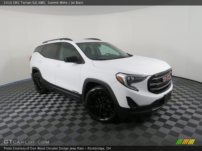 Summit White / Jet Black 2019 GMC Terrain SLE AWD