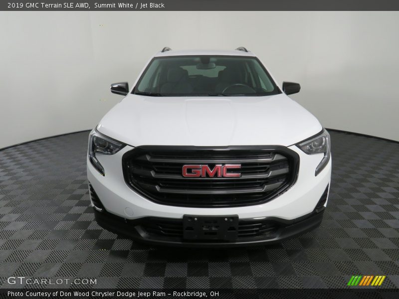 Summit White / Jet Black 2019 GMC Terrain SLE AWD