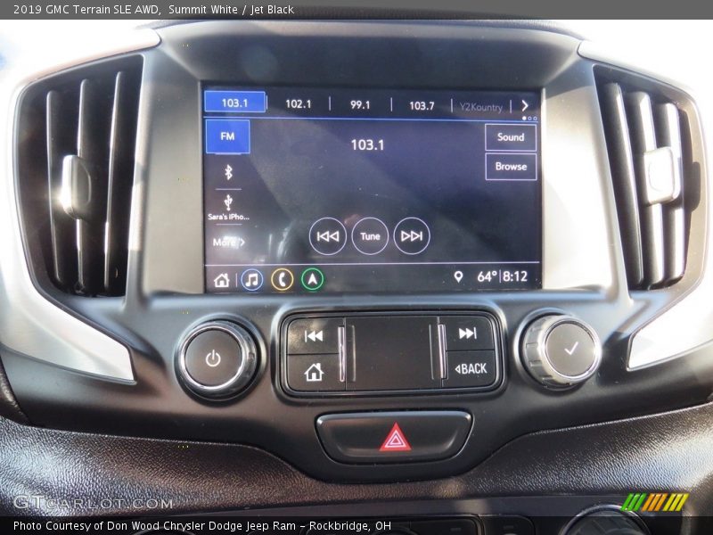 Summit White / Jet Black 2019 GMC Terrain SLE AWD