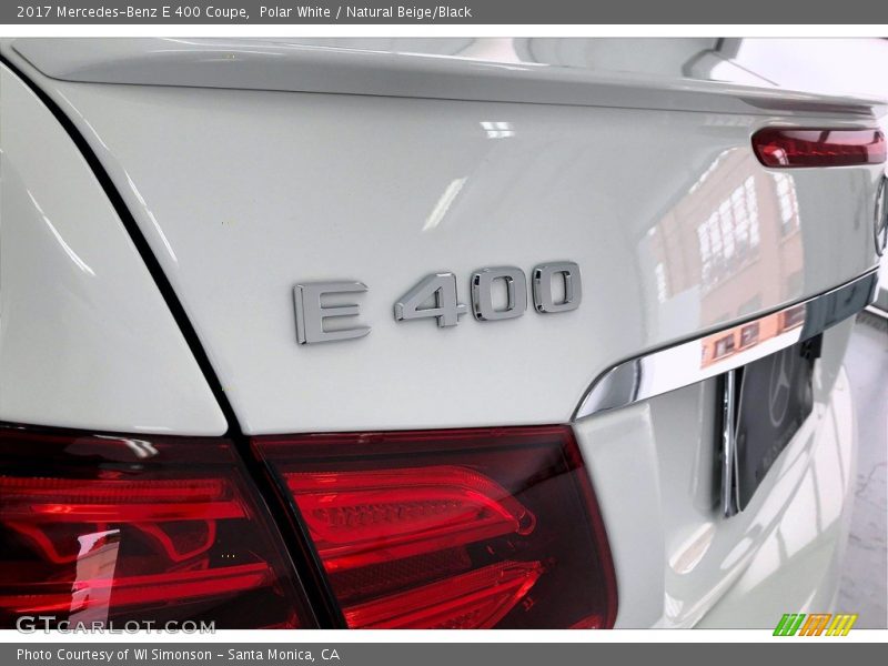 Polar White / Natural Beige/Black 2017 Mercedes-Benz E 400 Coupe
