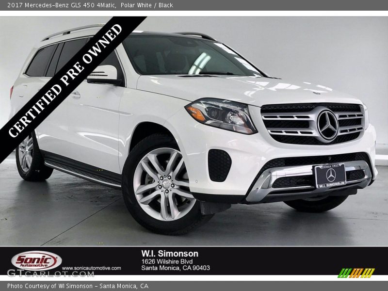 Polar White / Black 2017 Mercedes-Benz GLS 450 4Matic
