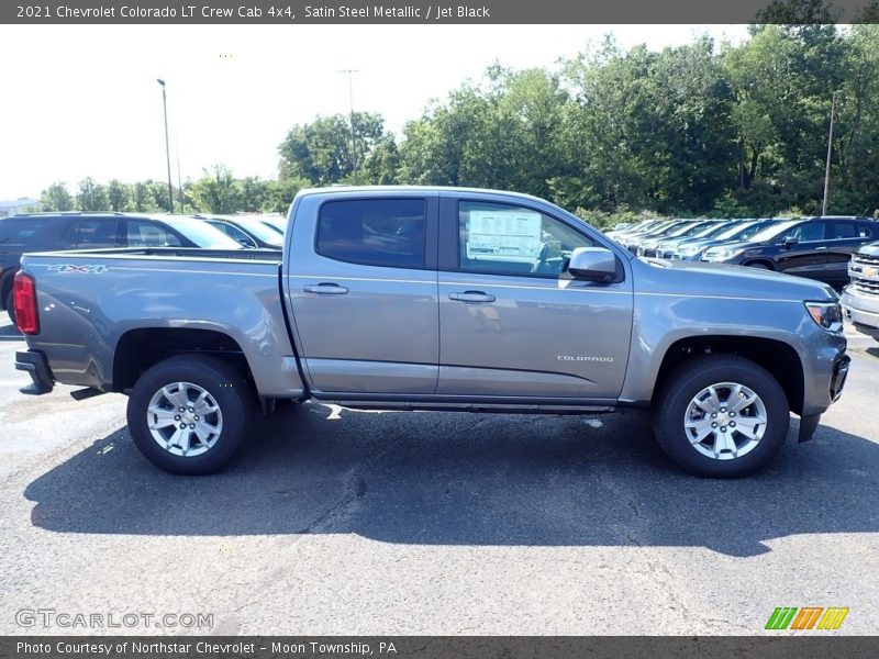 Satin Steel Metallic / Jet Black 2021 Chevrolet Colorado LT Crew Cab 4x4