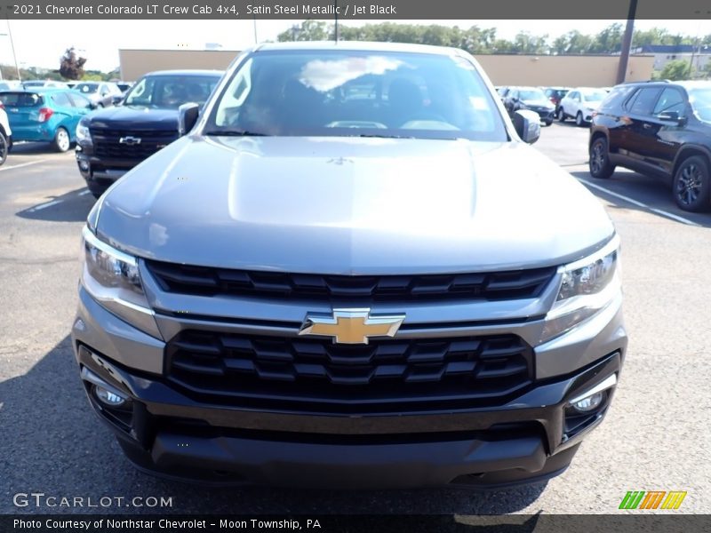 Satin Steel Metallic / Jet Black 2021 Chevrolet Colorado LT Crew Cab 4x4