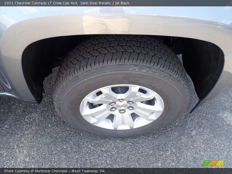 Satin Steel Metallic / Jet Black 2021 Chevrolet Colorado LT Crew Cab 4x4