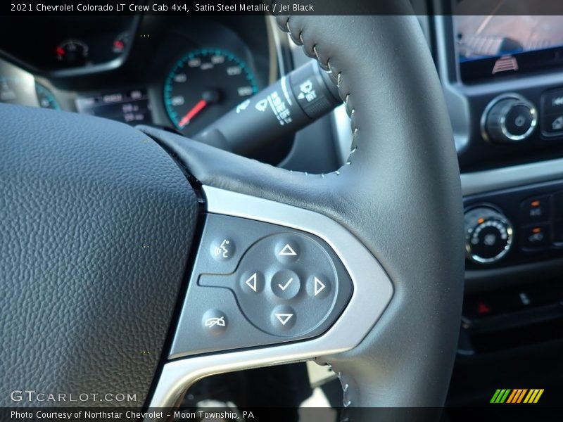 Satin Steel Metallic / Jet Black 2021 Chevrolet Colorado LT Crew Cab 4x4