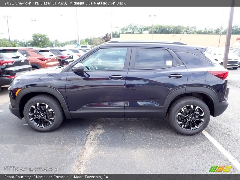 Midnight Blue Metallic / Jet Black 2021 Chevrolet TrailBlazer LT AWD