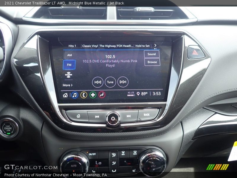 Midnight Blue Metallic / Jet Black 2021 Chevrolet TrailBlazer LT AWD