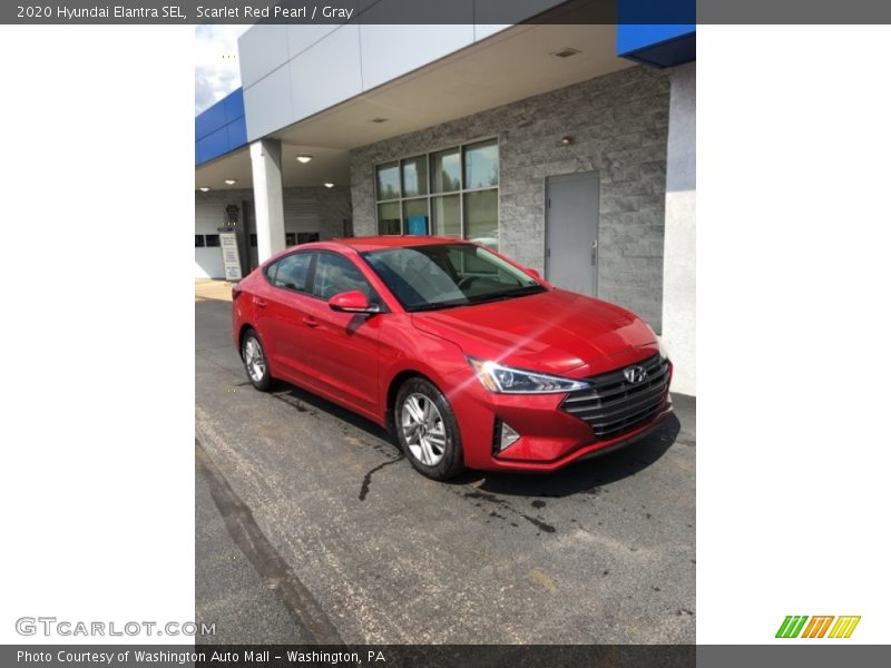 Scarlet Red Pearl / Gray 2020 Hyundai Elantra SEL