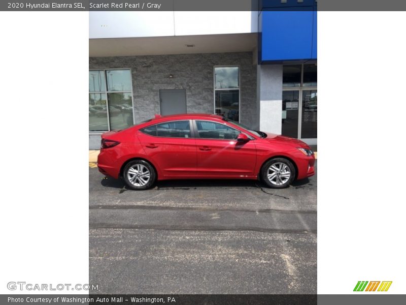 Scarlet Red Pearl / Gray 2020 Hyundai Elantra SEL