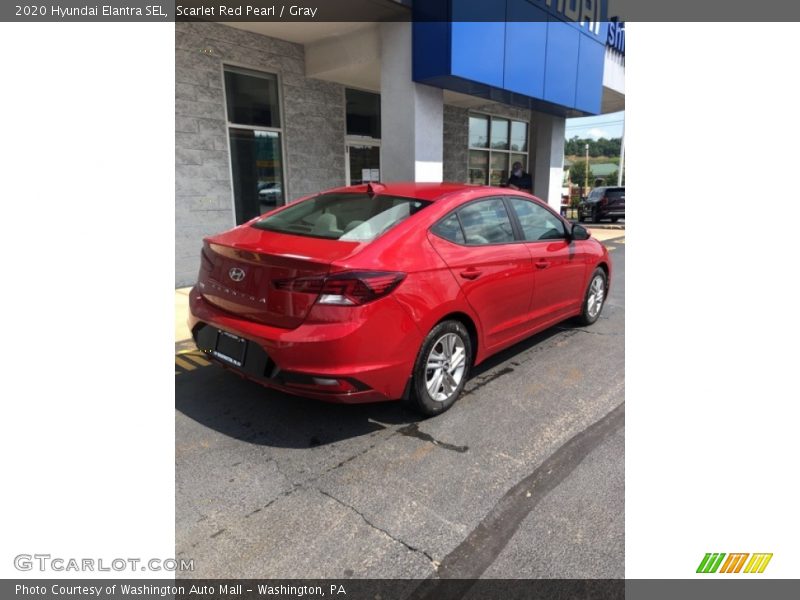 Scarlet Red Pearl / Gray 2020 Hyundai Elantra SEL