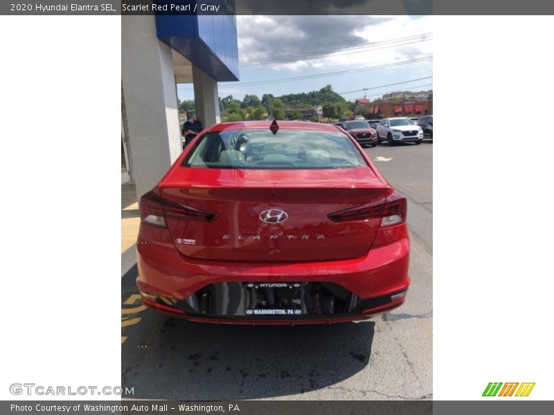 Scarlet Red Pearl / Gray 2020 Hyundai Elantra SEL